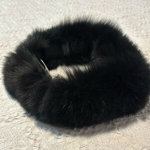 Mitchie’s Matchings fox fur headband/collar/earwarmer
